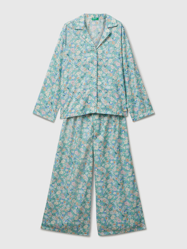 PYJAMA(JACKET+TROUSE Women image number 5